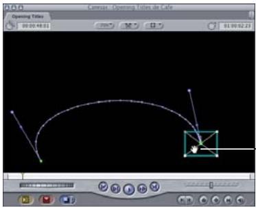 APPLE FINAL CUT PRO 6 - Déplacement d'un chemin d'animation complet dans le Canevas - 1
