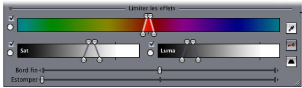 APPLE FINAL CUT PRO 6 - Exemple : utilisation des contrôles Limiter les effets pour modifier une couleur spécifique - 4