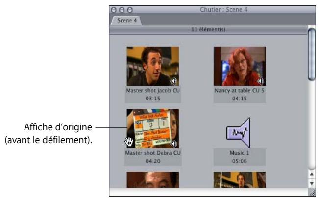 APPLE FINAL CUT PRO 6 - Pour définir l'affiche d'un plan dans le Visualiseur : - 1