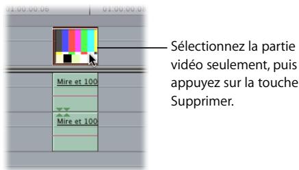 APPLE FINAL CUT PRO 6 - Pour créer un two-pop (ou bip de synchronisation) : - 3