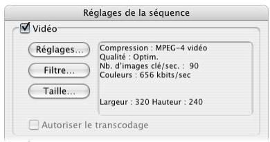 APPLE FINAL CUT PRO 6 - Réglages vidéo des séquences QuickTime - 1