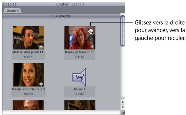 APPLE FINAL CUT PRO 6 - Exploration des plans en présentation par icônes - 2