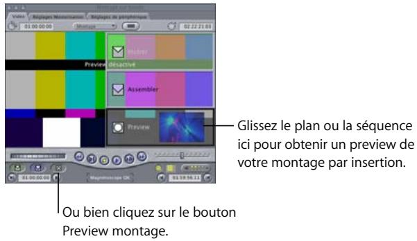 APPLE FINAL CUT PRO 6 - Pour réaliser un montage par insertion : - 7
