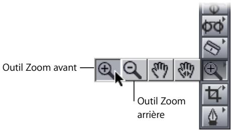 APPLE FINAL CUT PRO 6 - Pour réaliser un zoom à l'aide de raccourcis clavier : - 1