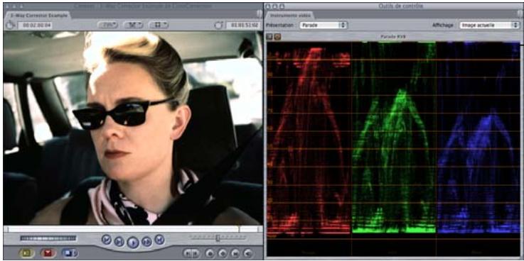 APPLE FINAL CUT PRO 6 - Exemple : utilisation du filtre « Étalonnage à 3 voies » - 17