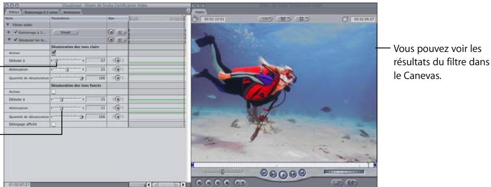 APPLE FINAL CUT PRO 6 - Exemple : utilisation du filtre Désaturer les tons clairs - 2