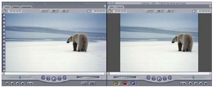 APPLE FINAL CUT PRO 6 - Rognage des données vidéo 16:9 en 4:3 - 2