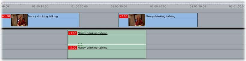 APPLE FINAL CUT PRO 6 - Cas de plans liés désynchronisés - 6