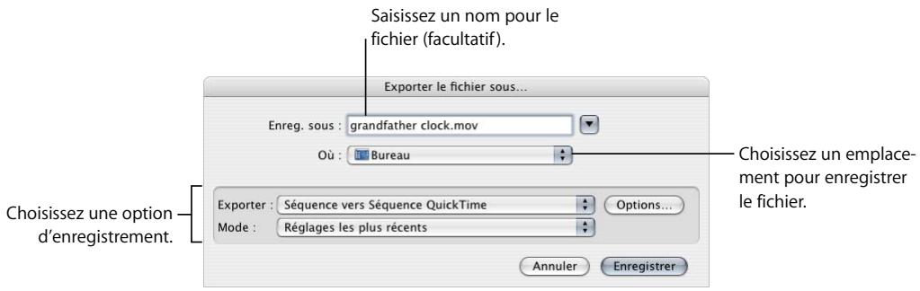APPLE FINAL CUT PRO 6 - Pour convertir une séquence d'images numérotées en séquence QuickTime : - 3