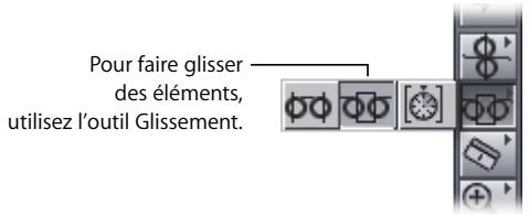 APPLE FINAL CUT PRO 6 - Glissement de plans dans la Timeline - 2