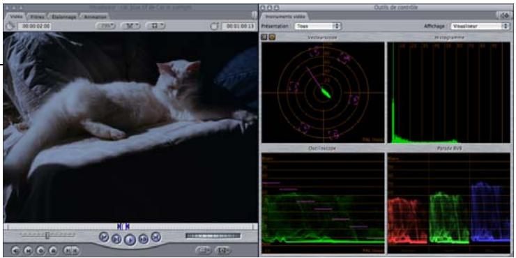 APPLE FINAL CUT PRO 6 - Exemple : utilisation du filtre Étalonnage - 1