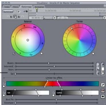 APPLE FINAL CUT PRO 6 - Exemple : utilisation des contrôles Limiter les effets pour isoler une couleur spécifique par rapport à une échelle de gris - 2