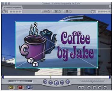 APPLE FINAL CUT PRO 6 - Exemple : utilisation des paramètres d'animation et des poignées Fil de fer - 5
