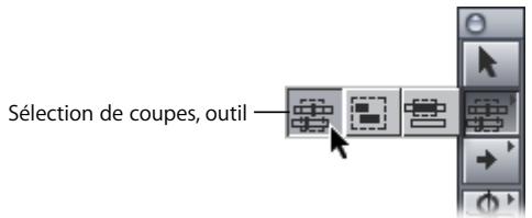 APPLE FINAL CUT PRO 6 - Outil Sélection de coupes - 1