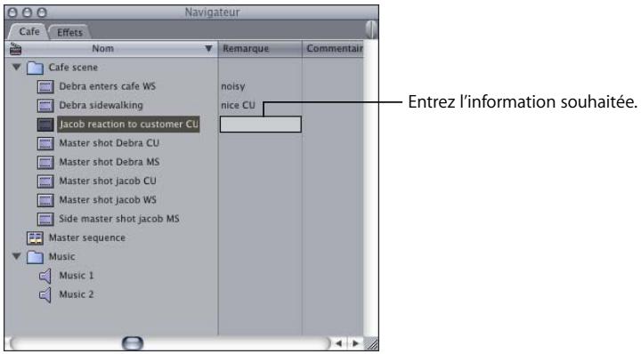 APPLE FINAL CUT PRO 6 - Modification de propriétés de plans dans le Navigateur - 1