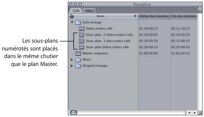 APPLE FINAL CUT PRO 6 - Présentation des sous-plans - 2