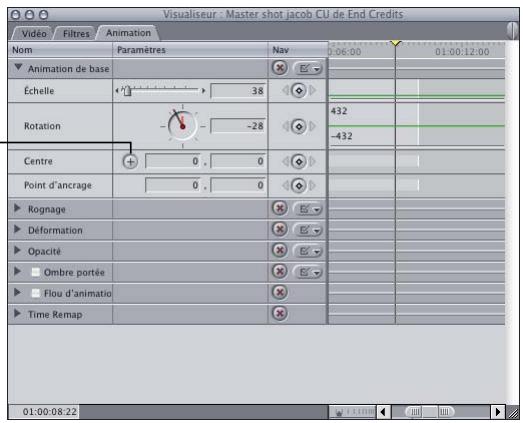 APPLE FINAL CUT PRO 6 - Exemple : utilisation des paramètres d'animation pour créer une présentation à plusieurs plans - 8