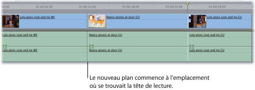 APPLE FINAL CUT PRO 6 - Exemple : montage d'un plan spécifique dans votre séquence - 3