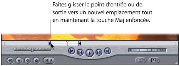 APPLE FINAL CUT PRO 6 - Déplacement des points d'entrée et de sortie - 3