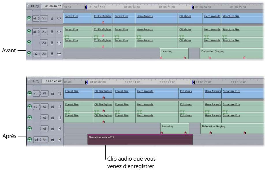 APPLE FINAL CUT PRO 6 - Définition de la piste destinataire - 2