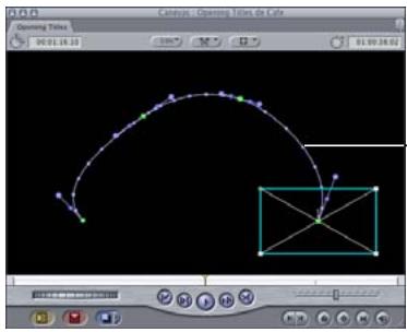 APPLE FINAL CUT PRO 6 - Création de chemins d'animation à l'aide de poignées de Bézier - 2