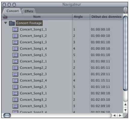 APPLE FINAL CUT PRO 6 - Pour créer une séquence multiplan : - 1