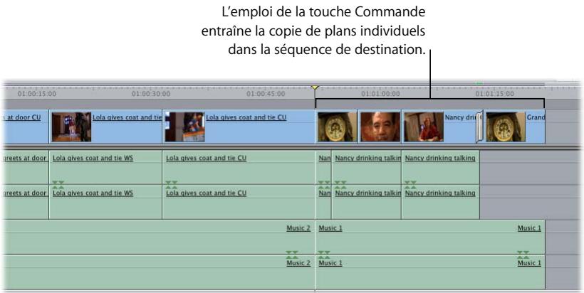 APPLE FINAL CUT PRO 6 - Montage du contenu d'une séquence et imbrication - 3