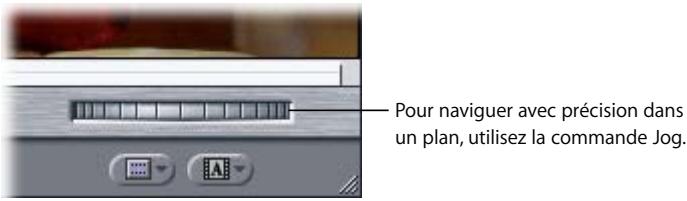 APPLE FINAL CUT PRO 6 - Pour avancer ou reculer à l'aide de la commande Jog : - 1