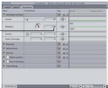 APPLE FINAL CUT PRO 6 - Exemple : utilisation des paramètres d'animation pour créer une présentation à plusieurs plans - 6