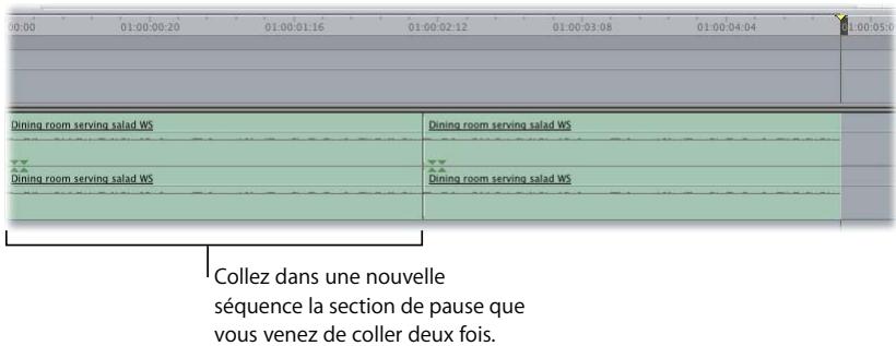 APPLE FINAL CUT PRO 6 - Exemple : remplacement de données audio parasites par des bruits d'ambiance - 2