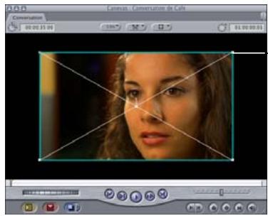 APPLE FINAL CUT PRO 6 - Pour dimensionner un plan : - 1