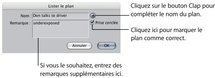 APPLE FINAL CUT PRO 6 - Pour capturer un seul plan dans la fenêtre Lister et capturer : - 2