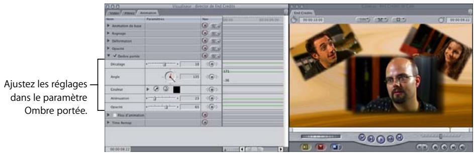 APPLE FINAL CUT PRO 6 - Exemple : utilisation d'autres réglages d'animation pour affiner la présentation - 6