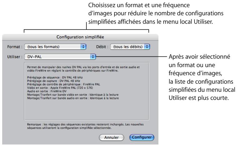 APPLE FINAL CUT PRO 6 - Choix de configurations simplifiées - 1