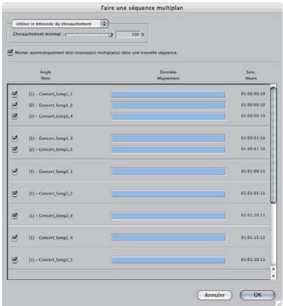 APPLE FINAL CUT PRO 6 - Le chevauchement minimum est réglé sur 100 % - 1