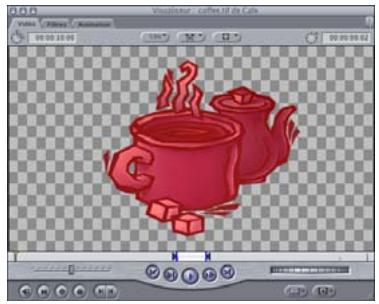 APPLE FINAL CUT PRO 6 - Affichage des canaux RVB et alpha dans le Visualiseur - 3