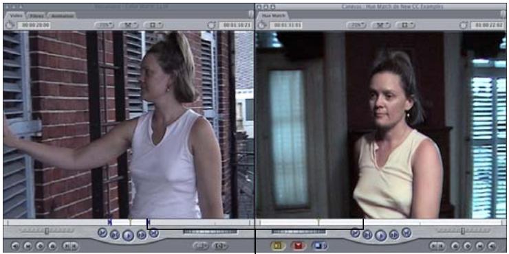 APPLE FINAL CUT PRO 6 - Exemple : utilisation des commandes de correspondance de teinte du filtre « Étalonnage à 3 voies » - 8