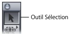 APPLE FINAL CUT PRO 6 - Outil Sélection - 1