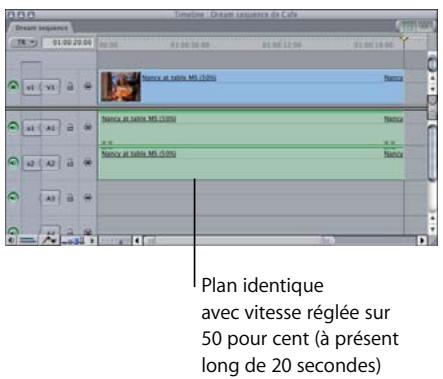 APPLE FINAL CUT PRO 6 - Comment la modification de la vitesse affecte-t-elle la durée d'un plan - 2