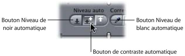 APPLE FINAL CUT PRO 6 - Commandes de niveau automatique du filtre « Étalonnage à 3 voies » - 1