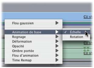 APPLE FINAL CUT PRO 6 - Utilisation de l'éditeur d'images clés de la Timeline - 2