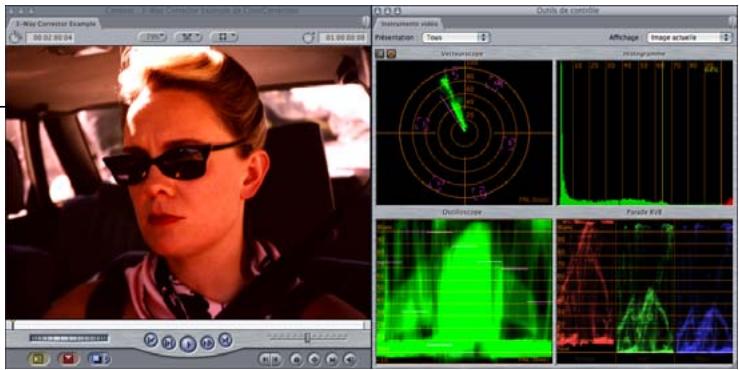 APPLE FINAL CUT PRO 6 - Exemple : utilisation du filtre « Étalonnage à 3 voies » - 1