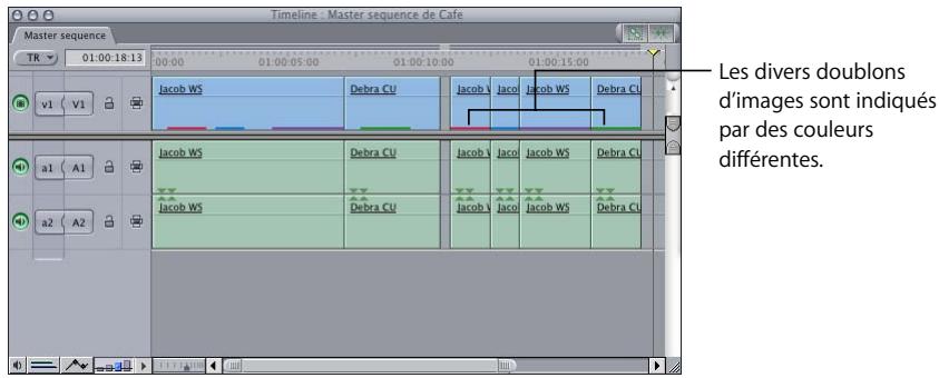 APPLE FINAL CUT PRO 6 - Options d'affichage des doublons d'image - 2