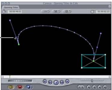 APPLE FINAL CUT PRO 6 - Contrôle de la vitesse sur un chemin d'animation - 4
