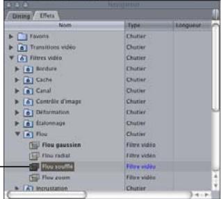 APPLE FINAL CUT PRO 6 - Application d'un filtre à un plan - 5