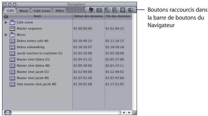 APPLE FINAL CUT PRO 6 - Utilisation des barres de boutons - 1