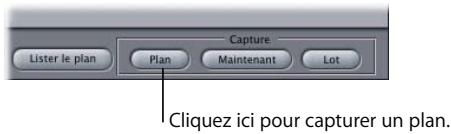 APPLE FINAL CUT PRO 6 - Pour capturer un seul plan dans la fenêtre Lister et capturer : - 1