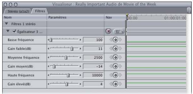 APPLE FINAL CUT PRO 6 - Utilisation des filtres audio - 1