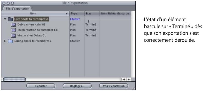 APPLE FINAL CUT PRO 6 - Exportation par lot - 2