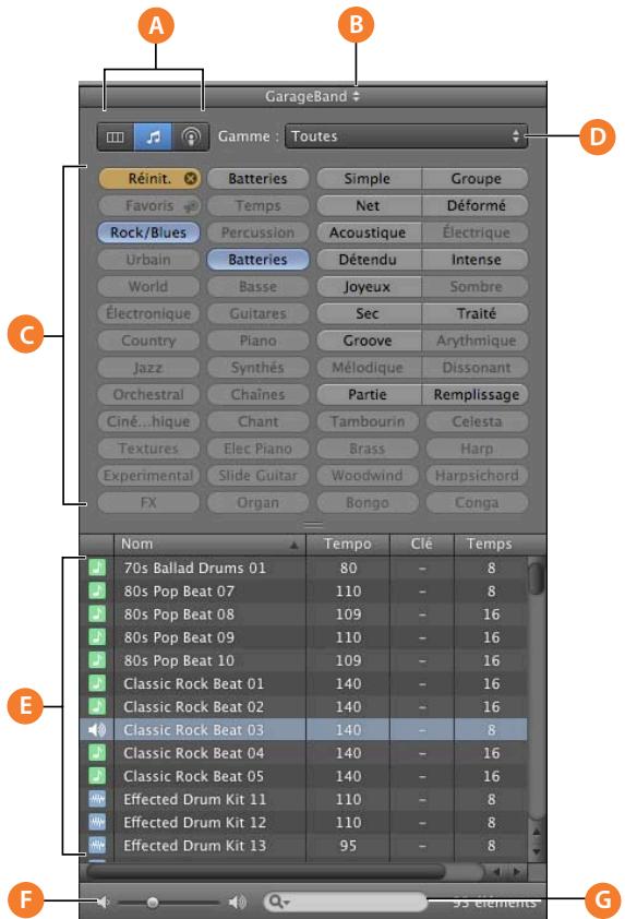 APPLE GARAGEBAND - Présentation par boutons - 1